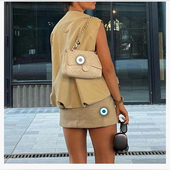 Tan Sleeveless Zip-Up Vest - Picture 2 of 8